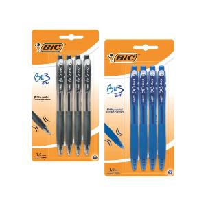 BIC Cristal - Penne a sfera a punta fine, 4 colori assortiti, punta fine da  0,8 mm, 10 penne a sfera da 1,0 mm, colore: nero/blu/verde/rosso (totale 20  penne) 