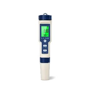 misuratore pH 5 in 1 con TDS EC Salinità Temperatura Tester multifunzionale  impermeabile di alta precisione Calibrazione automatica Compensazione della  temperatura phmetro piscina digitale 