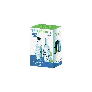 SodaStream Terra Megapack, Gasatore d'acqua per trasformare l'acqua in  acqua frizzante, incluso cilindro contente Co2, 2 bottiglie da 1 litro, 1  bottiglia da mezzo litro, 28,8 x 19.5 x 43.6 centimetri 