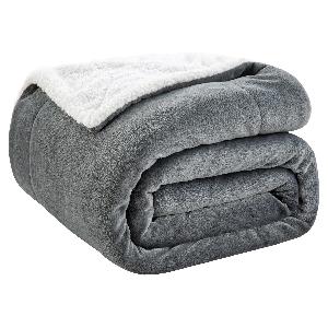 Coperta Sherpa Grigia