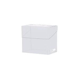 Ultra Pro 81454 Solid Deck Box Porta Mazzo, Bianco trasparente 