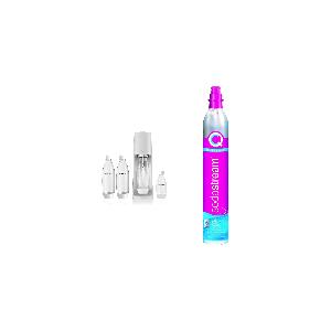 SodaStream Terra Megapack, Gasatore d'acqua per trasformare l'acqua in  acqua frizzante, incluso cilindro contente Co2, 2 bottiglie da 1 litro, 1  bottiglia da mezzo litro, 28,8 x 19.5 x 43.6 centimetri : : Casa e  cucina