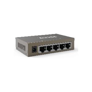 Tenda Switch Ethernet 5 Porte Gigabit TEG1005D, Sdoppiatore Rete RJ45, Plug  & Play, Montaggio Desktop o a Parete, Acciaio 