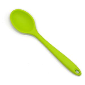 Cucchiaio in silicone antiaderente per la cottura in silicone, cucchiaio da  cucina in silicone, set di cucchiai di miscelazione e degustazione,(verde)  