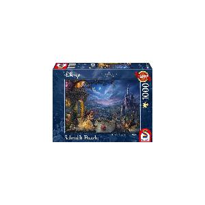 Schmidt , Thomas Kinkade: Disney Beauty And The Beast Puzzle -1000pc ...