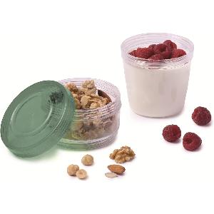 Snips, Porta Yogurt Cereali & Frutta 0,5 LT in Tritan Renew, Plastica  Riciclata, Diametro 9,20 x 13 cm