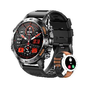 LEMFO Smartwatch, Smartwatch Uomo con Bluetooth Chiamate, 120+ Modalità  Sport Orologio Smart Watch 400mAh Fitness Watch Contapassi  Cardiofrequenzimetro Pressione Sanguigna per Android IOS（2 Cinghie） 