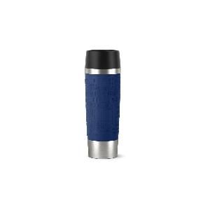 Emsa 515618 Travel Mug Grande Bicchiere Termico con Chiusura Quick Press,  Acciaio, Blu, 1 unità (Confezione da 1) 