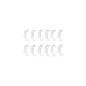 Merriway BH03707 Ganci Scorrevoli per Tende su Binario Harrison Drape,  Bianco, Pack of 100, Set di 100 Pezzi 