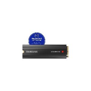 Samsung 980 PRO SSD with Heatsink 1TB PCIe Gen 4 NVMe M.2 Internal Solid  State Hard Drive, Heat Control, Max Speed, PS5 Compatible, MZ-V8P1T0CW 