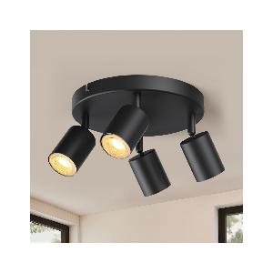 Applique 2 Punti Luce Faretti Orientabili Lampada da Parete per Interno