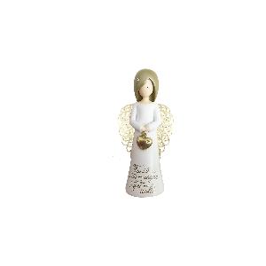 You Are An Angel ASF001I Figurina Angelo, Resina, Bianco, 12.5 cm 