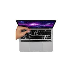MyGadget Copritastiera AZERTY per Apple MacBook Air 13 (2020-2021 - 2022 -  A2179  A2337 M1) - Protezione Tastiera Silicone - Keyboard Protection Soft  Touch Nero 