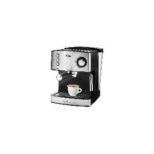 Ufesa CE7240 Macchina caffè espresso, 850 W, Serbatoio estraibile1,6 L, 20  bar, 2 opzioni d'uso, per cialde o caffè macinato, Vaporizzatore  regolabile, Nero/Argento : : Casa e cucina