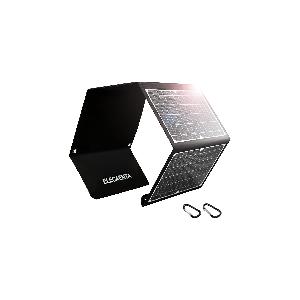 Pannello Solare 30W Doppio DC USB Monocristallino Flessibile Caricatore  Portatile 42 x 19 cm per Campeggio Manta