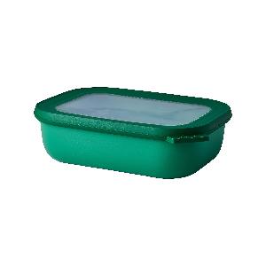 Mepal - Multi Bowl Cirqula Rectangular - Contenitori Plastica con Coperchio  - Adatto come Contenitore Ermetico per Frigo, Microonde, Congelatore da  Portata - Ciotole Cucina - 1000 ml - Vivid green 