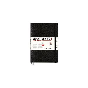 LEUCHTTURM1917 367571 - Agenda mensile con taccuino, copertina morbida,  composizione (B5) 2024, 16 mesi, nero, inglese 