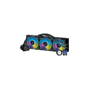 ARCTIC Liquid Freezer II 360 A-RGB - Dissipatore a liquido  multi-compatibile All-in-One CPU AIO con A-RGB, pompa controllata PWM,  velocità della ventola: 200-1800 RPM, LGA1700 compatibile - Nero 