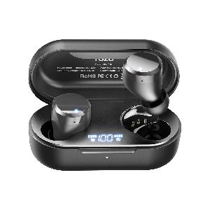 Cuffie Bluetooth 5.3 Auricolari Bluetooth con 4 HD Microfono IPX7  Impermeabili HiFi Stereo in-Ear Cuffiette Controllo Touch Cuffie Wireless  per PC