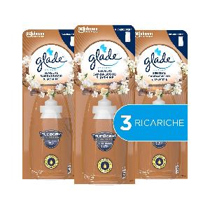 Glade Sense & Spray Profumatore per Ambienti con Oli Essenziali, Fragranza  Sensual Sandalwood e Jasmine, Confezione da 3 Ricariche da 18 ml 