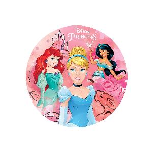 Dekora - Disco di Carta Commestibile delle Principesse Disney, per la  Decorazione di Torte di Compleanno - 20 cm 