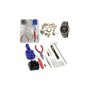 16 Pezzi Kit Riparazione Orologi, Kit Di Strumenti Per Orologi  Professionale, Attrezzo Rimozione Maglie Orologio Con Custodia E Manuale  Per Riparazione Cinturini Orologio