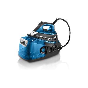 Rowenta Silence Steam Pro DG9222, Ferro da Stiro con Caldaia Silenziosa,  2800W, 1.3 L, Ferro da Stiro a Vapore 7.5 bar, 480 g/min, Colore Nero/Blu 