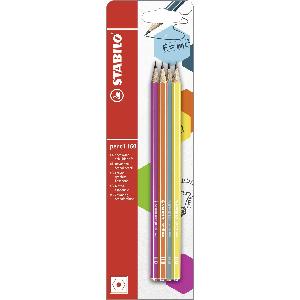 STABILO Matita in grafite - swano fluo - Pack da 12 - Colori assortiti