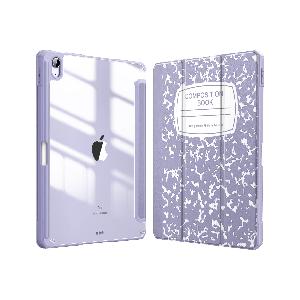 Fintie Custodia ibrida sottile per iPad Air 5a generazione (2022)/iPad Air  4a generazione (2020) 10,9 pollici - [portapenne integrato] Cover antiurto  con retro trasparente trasparente, composizione 