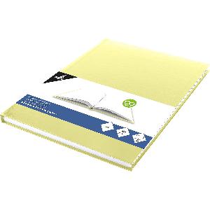 Kangaro KTC K-5350 - Blocco da disegno, formato A4, copertina rigida giallo  pastello, 80 fogli, carta senza acidi, 100 g, colore: giallo pastello 