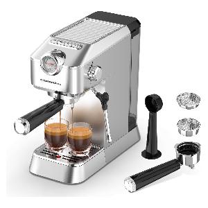 Macchina per Caffè Espresso 20 Bar, Cappuccino e Latte, Montalatte