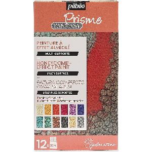 Pebeo Set Scoperta Fantasy Prisme-Pittura Effetto Alveolare Multi  Supporto-Ideale per la Creazione di Bigiotteria-12 Flaconi Colori  Assortiti, 20 ml (Confezione da 12), 240 Unità 