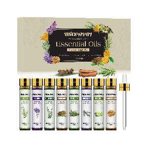 MIGCAPUT Set di Oli Essenziali per Diffusori 8 x 10ML, Olio Essenziale di  Aromaterapia Naturale Puri al 100% per SPA, Massaggi, Bagno - Tea Tree,  Lavanda, Eucalipto, Rosmarino, Incenso, Cannella 