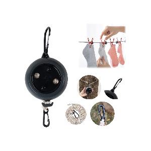 2 Stendibiancheria Da Viaggio Portatili - Con 12 Clip, Elastico, Per Campeggio, Viaggi, Hotel - Foto 9