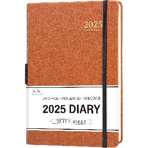 Agenda 2025 Giornaliera A5 - Planner Con Copertina Rigida, Pagina Al Giorno E Segnalibri - Foto 2