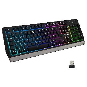 Tastiera Wireless Gaming Con LED E Tasti Silenziosi - Layout QWERTZ, Per PC, Mac, PS4 E Xbox - Foto 9